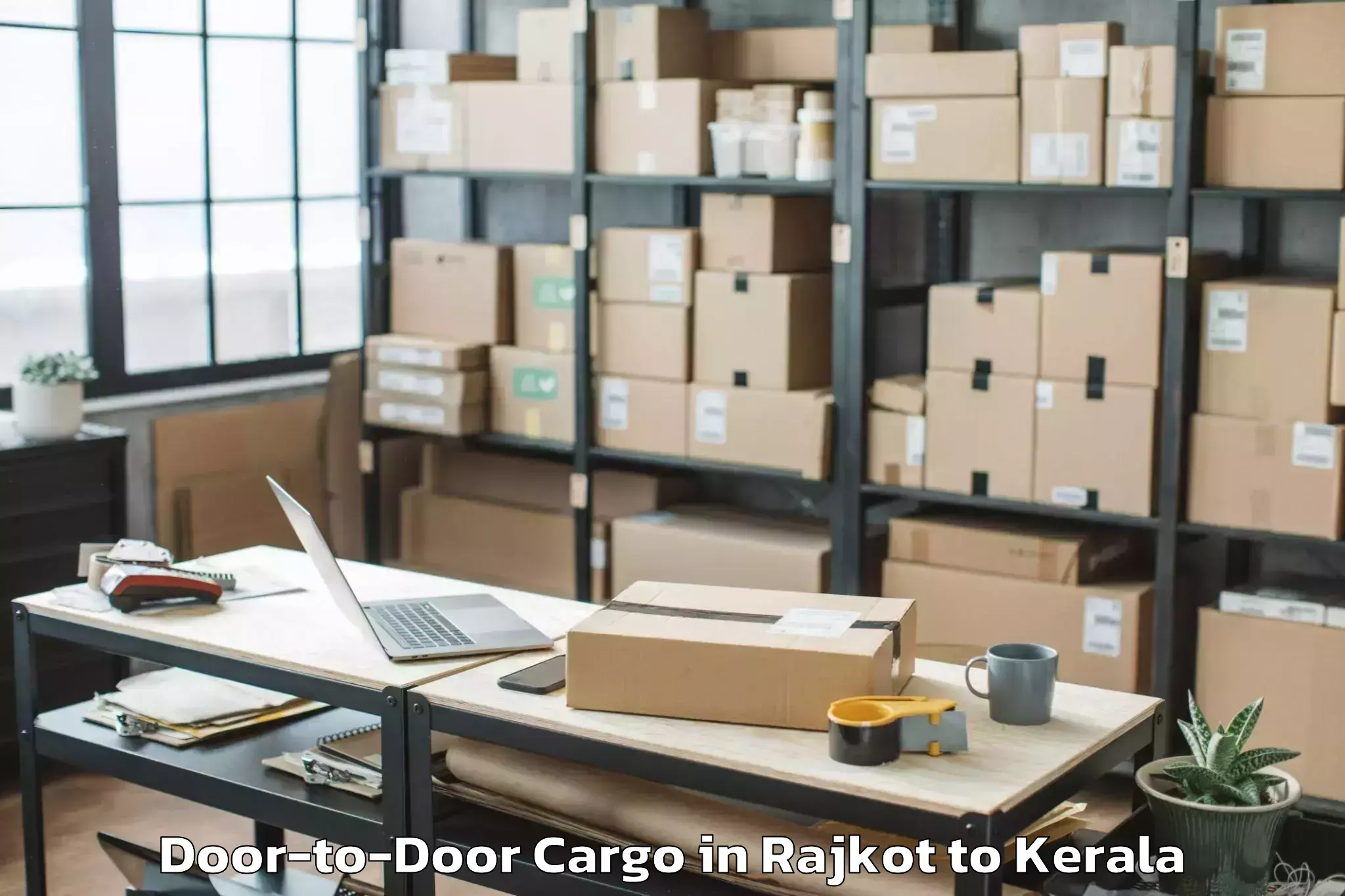 Rajkot to Pandalam Door To Door Cargo Booking